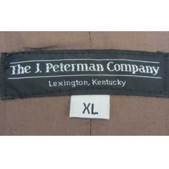 The J. Peterman Company Shawl Collar Dark Brown Suede Jacket XL - Picture 4 of 4